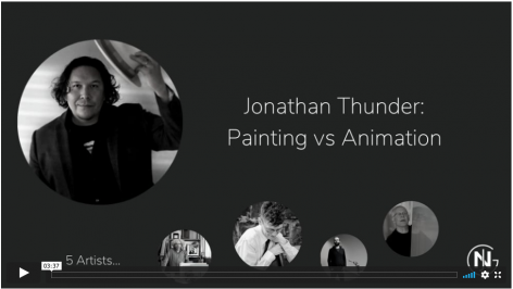 Jonathan discusses paintings and animations
