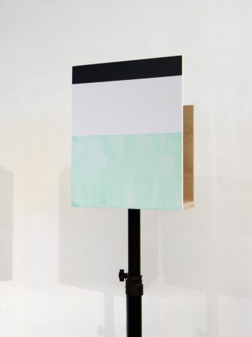James Woodfill Box Signal #1, mixed media, 16" x 12" x 9" (without stand), 2019