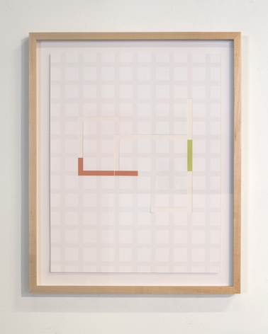 James Woodfill Code Grid #3, archival digital print collage, 22" x 17" (framed), 2019